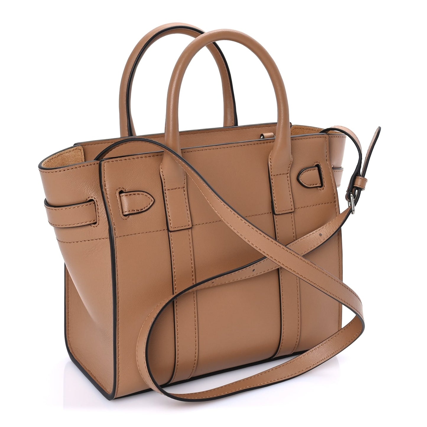 Mulberry Micro Classic Grain Mini Zipped Bayswater Sable