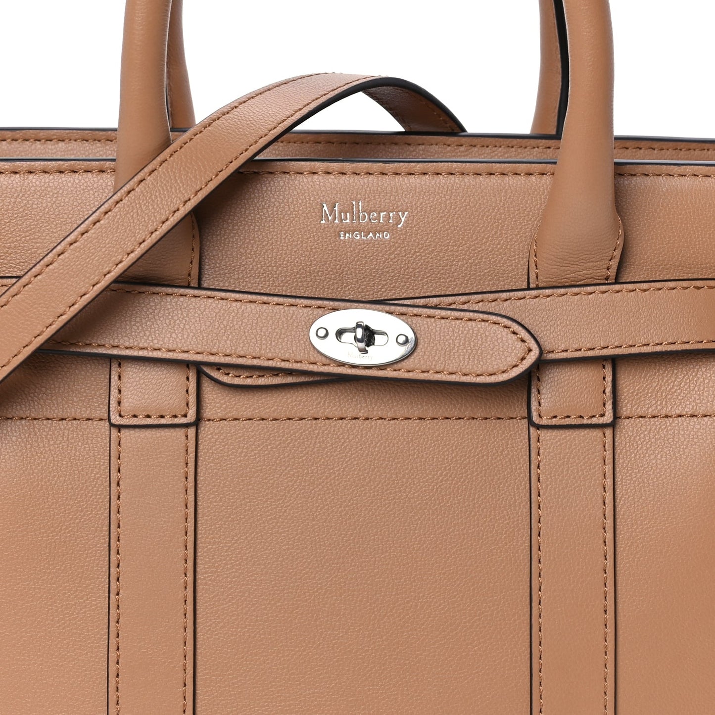 Mulberry Micro Classic Grain Mini Zipped Bayswater Sable