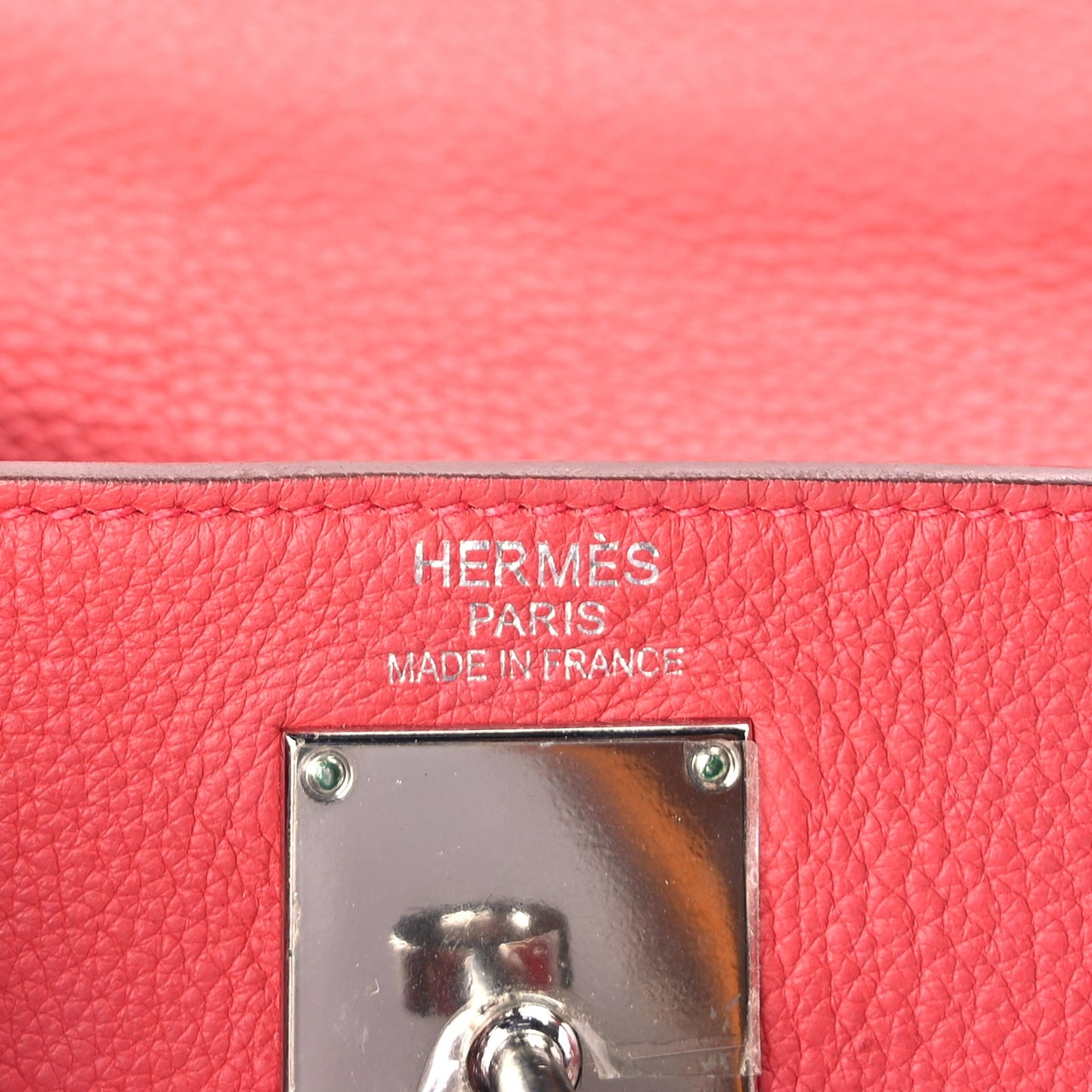 Hermes Clemence Shoulder Kelly 40  Bougainvillea