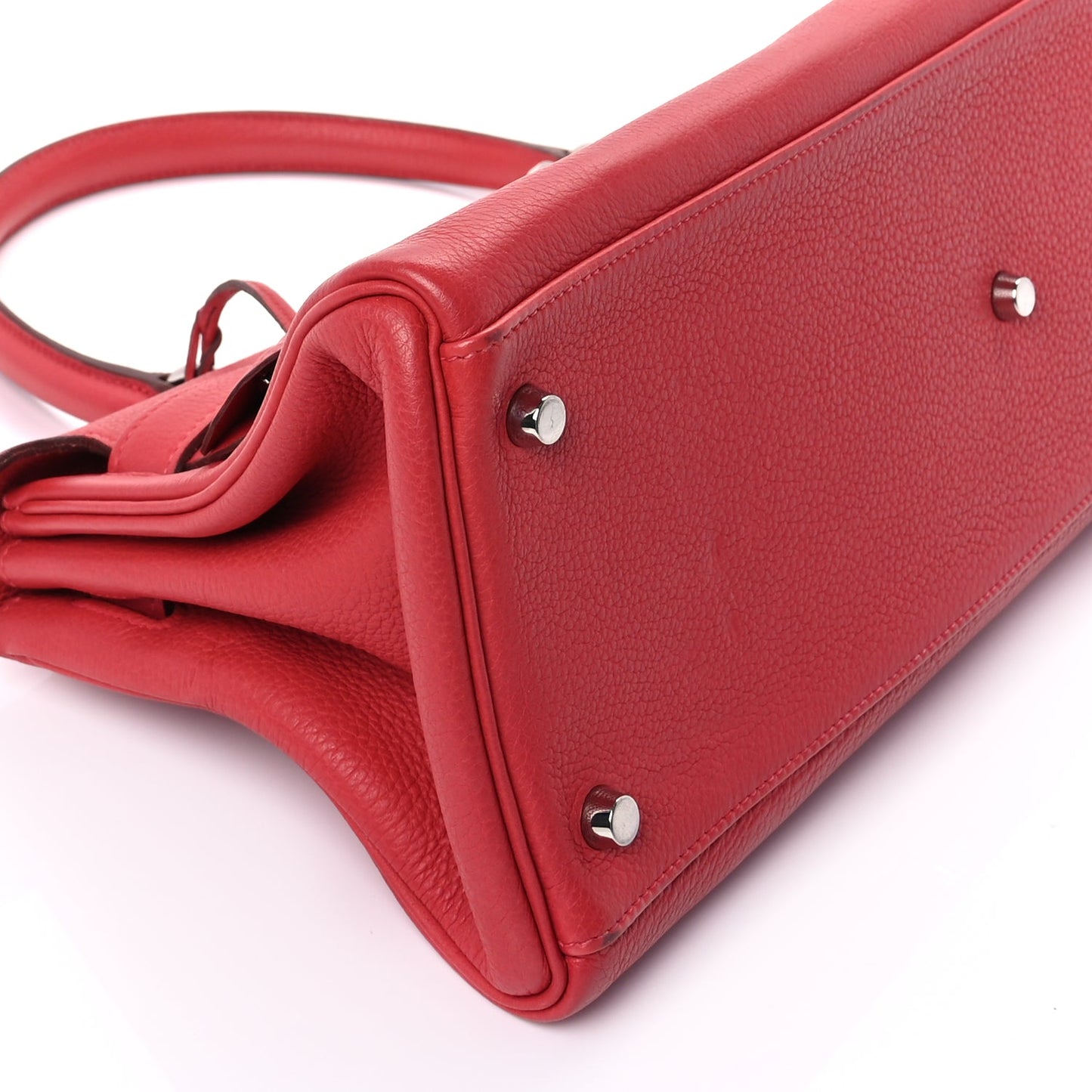 Hermes Clemence Shoulder Kelly 40  Bougainvillea