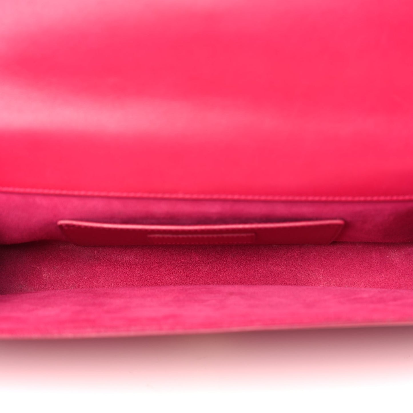 Saint Laurent Smooth Calfskin Classic Monogram Cassandre Clutch Lipstick Fuchsia