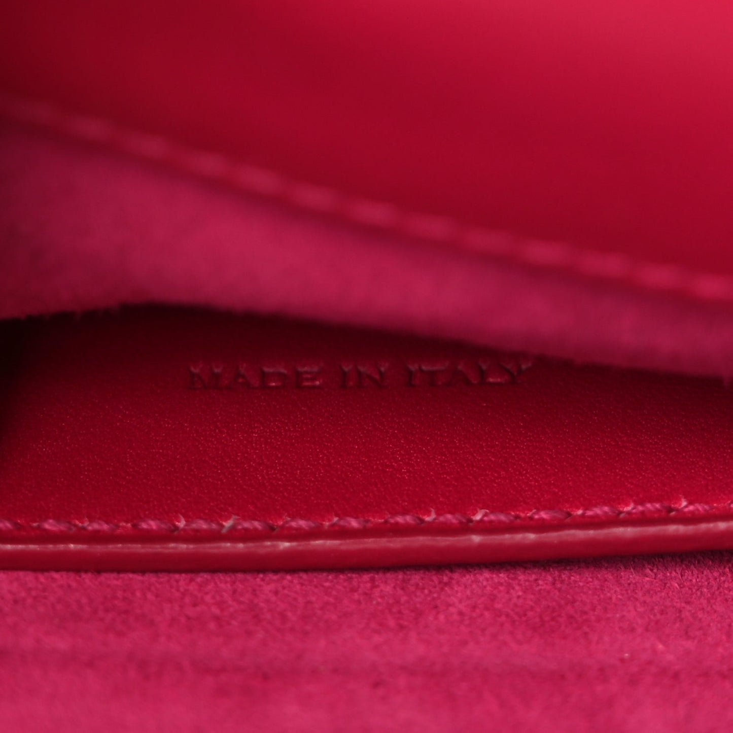 Saint Laurent Smooth Calfskin Classic Monogram Cassandre Clutch Lipstick Fuchsia