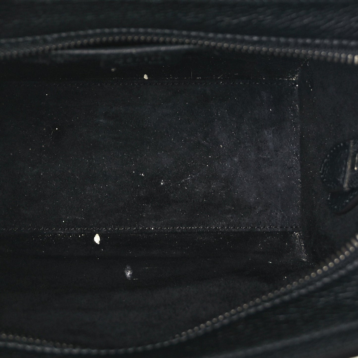 Celine Drummed Calfskin Nano Luggage Black