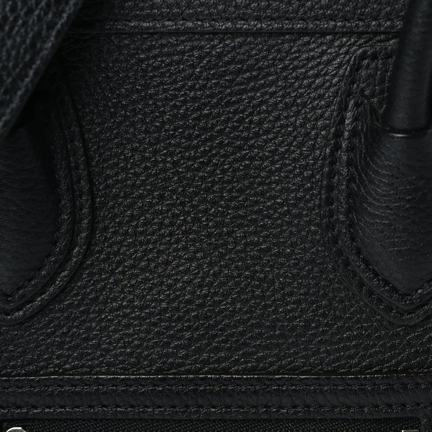 Celine Drummed Calfskin Nano Luggage Black