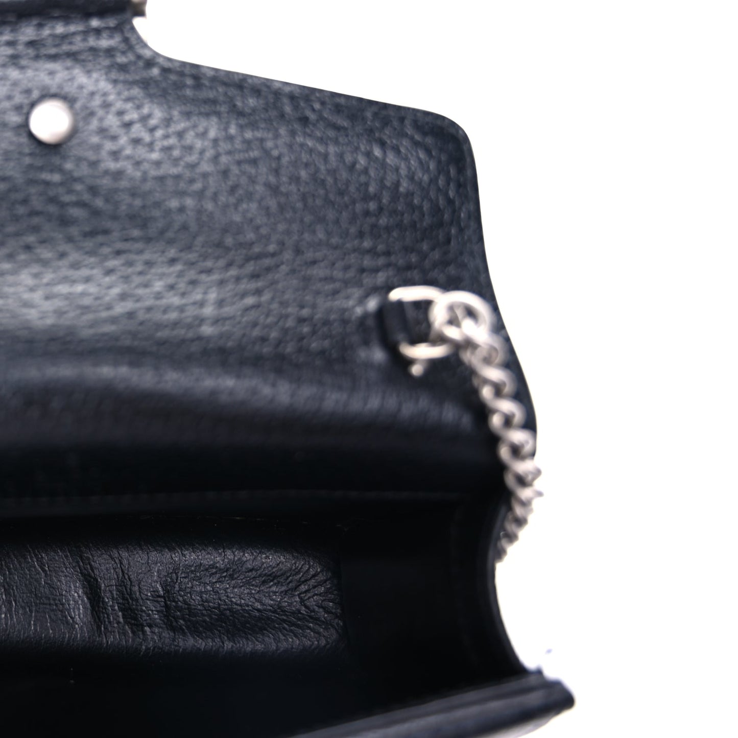 Gucci Jacquard Black Denim GG Monogram Super Mini Dionysus Shoulder Bag Black Ivory