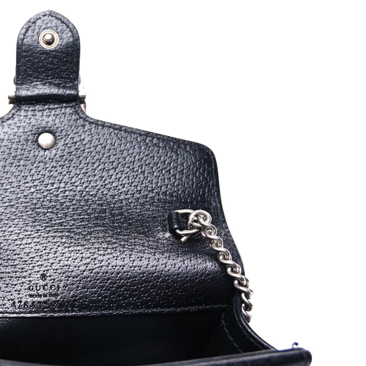 Gucci Jacquard Black Denim GG Monogram Super Mini Dionysus Shoulder Bag Black Ivory