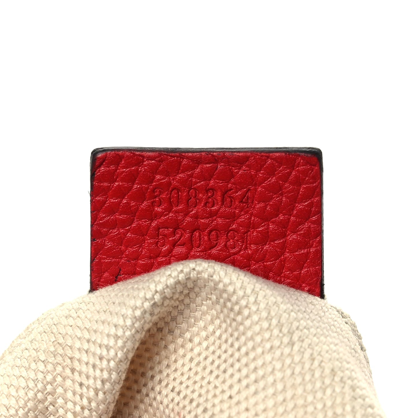 Gucci Pebbled Calfskin Small Soho Disco Bag Vibrant Red Vibrant Red