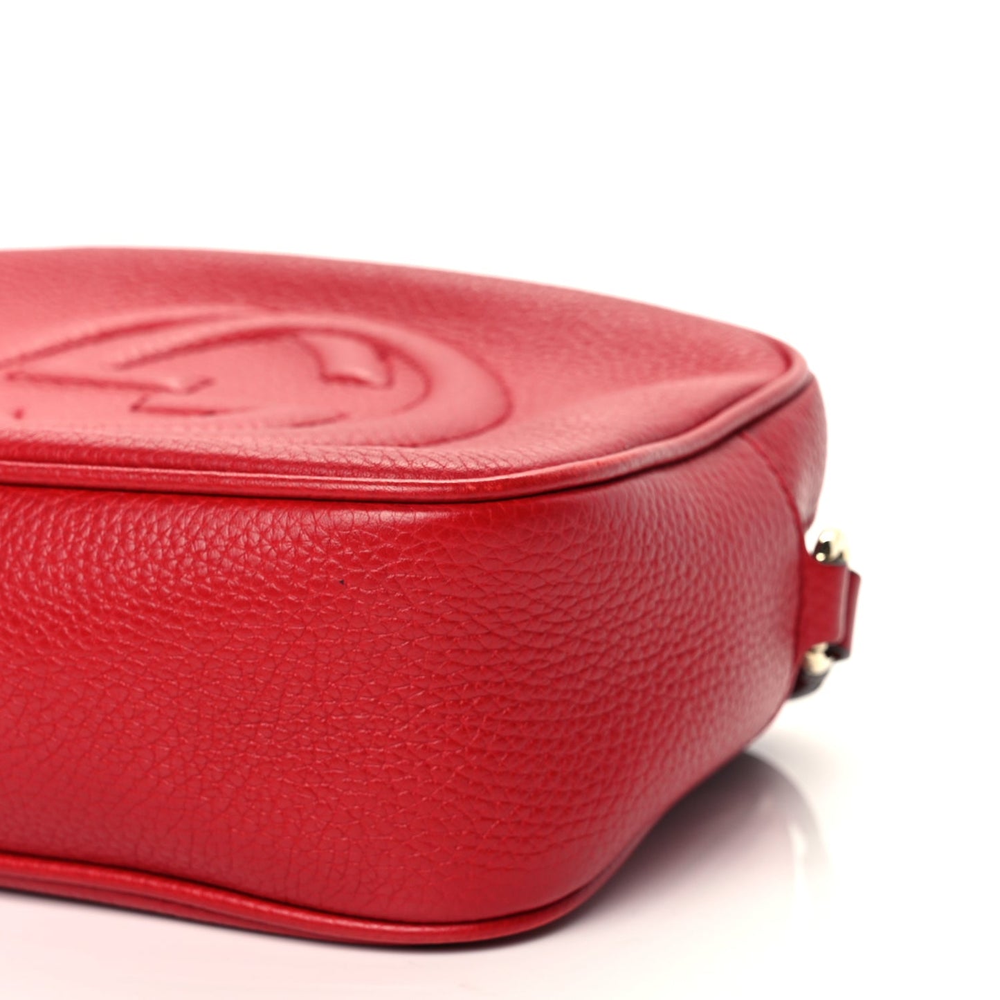 Gucci Pebbled Calfskin Small Soho Disco Bag Vibrant Red Vibrant Red