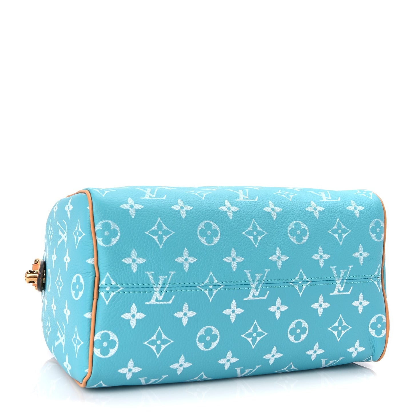 Louis Vuitton Calfskin Monogram Speedy P9 Bandouliere 25 Turquoise