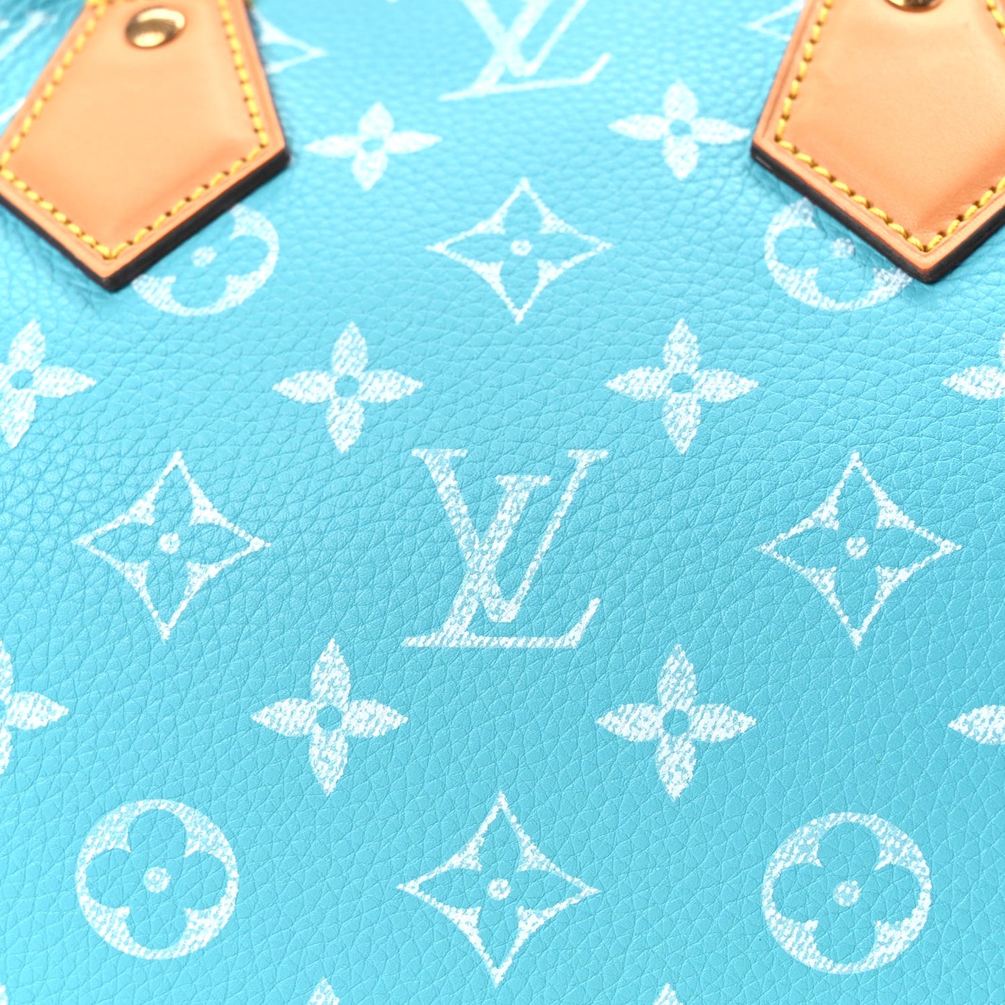 Louis Vuitton Calfskin Monogram Speedy P9 Bandouliere 25 Turquoise