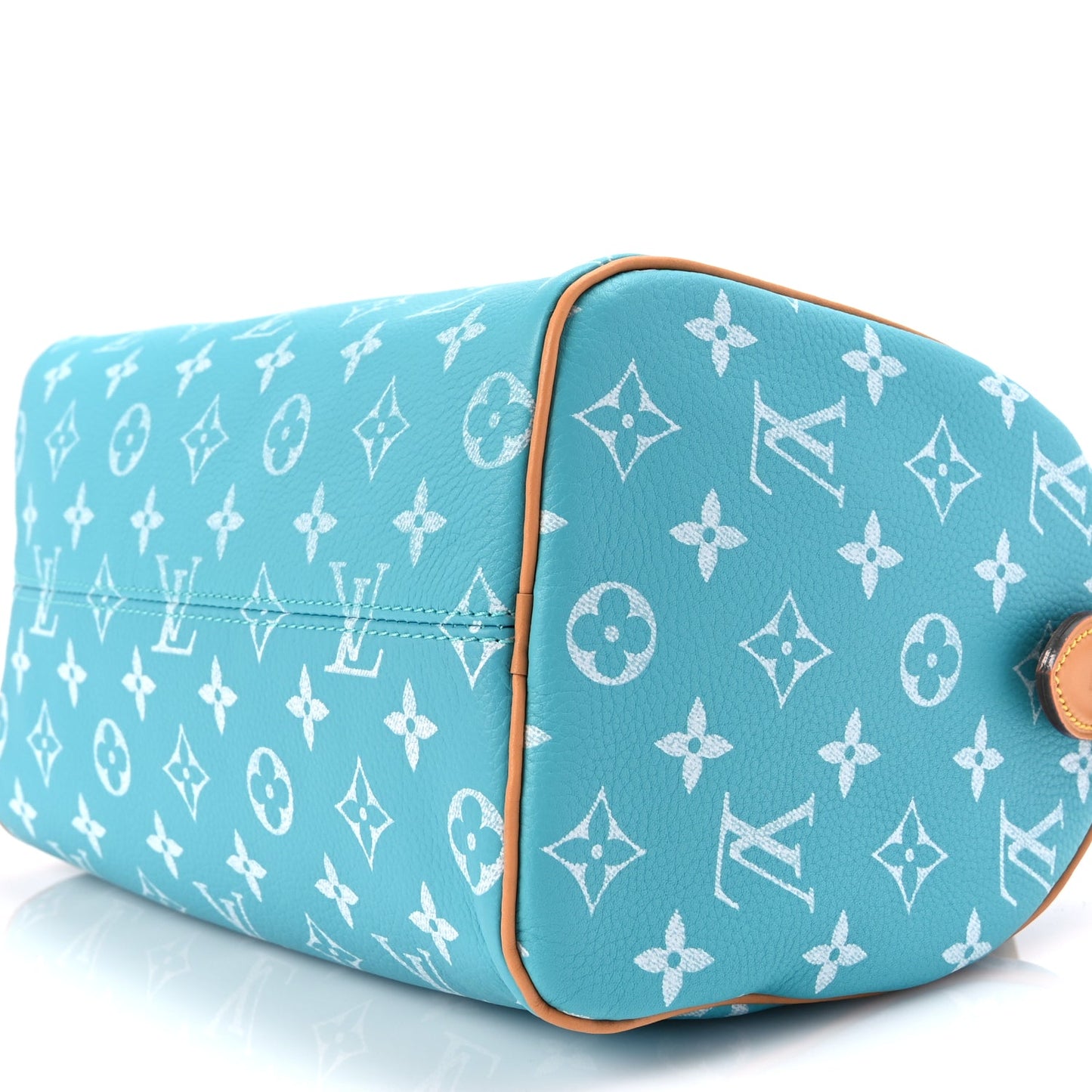 Louis Vuitton Calfskin Monogram Speedy P9 Bandouliere 25 Turquoise
