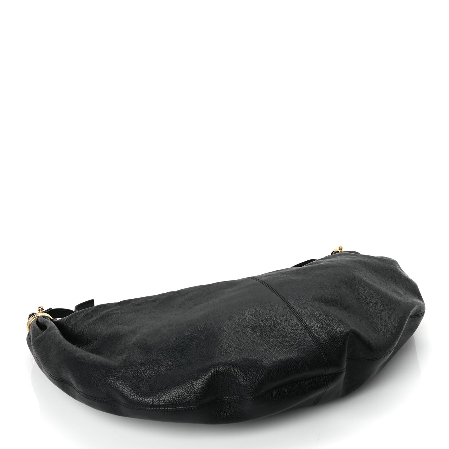 Chloe Grained Calfskin Large Bracelet Hobo Bag Black
