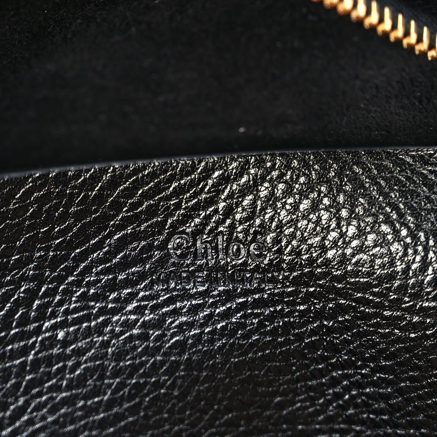 Chloe Grained Calfskin Large Bracelet Hobo Bag Black