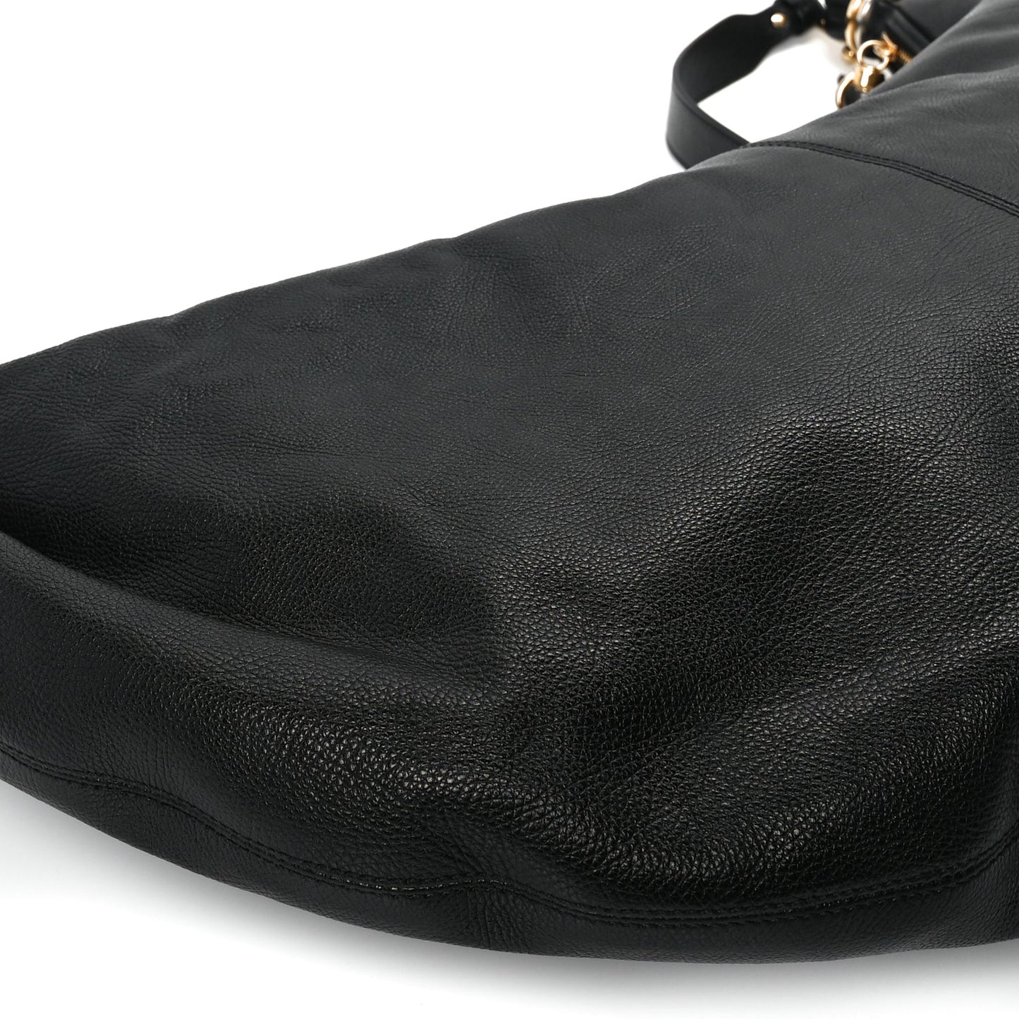 Chloe Grained Calfskin Large Bracelet Hobo Bag Black