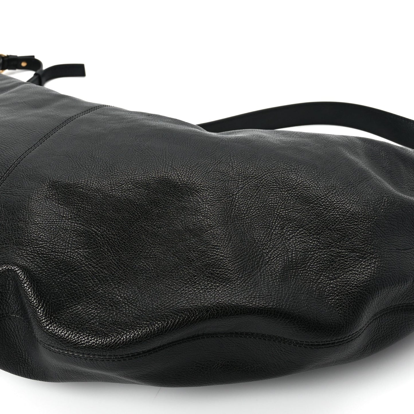 Chloe Grained Calfskin Large Bracelet Hobo Bag Black