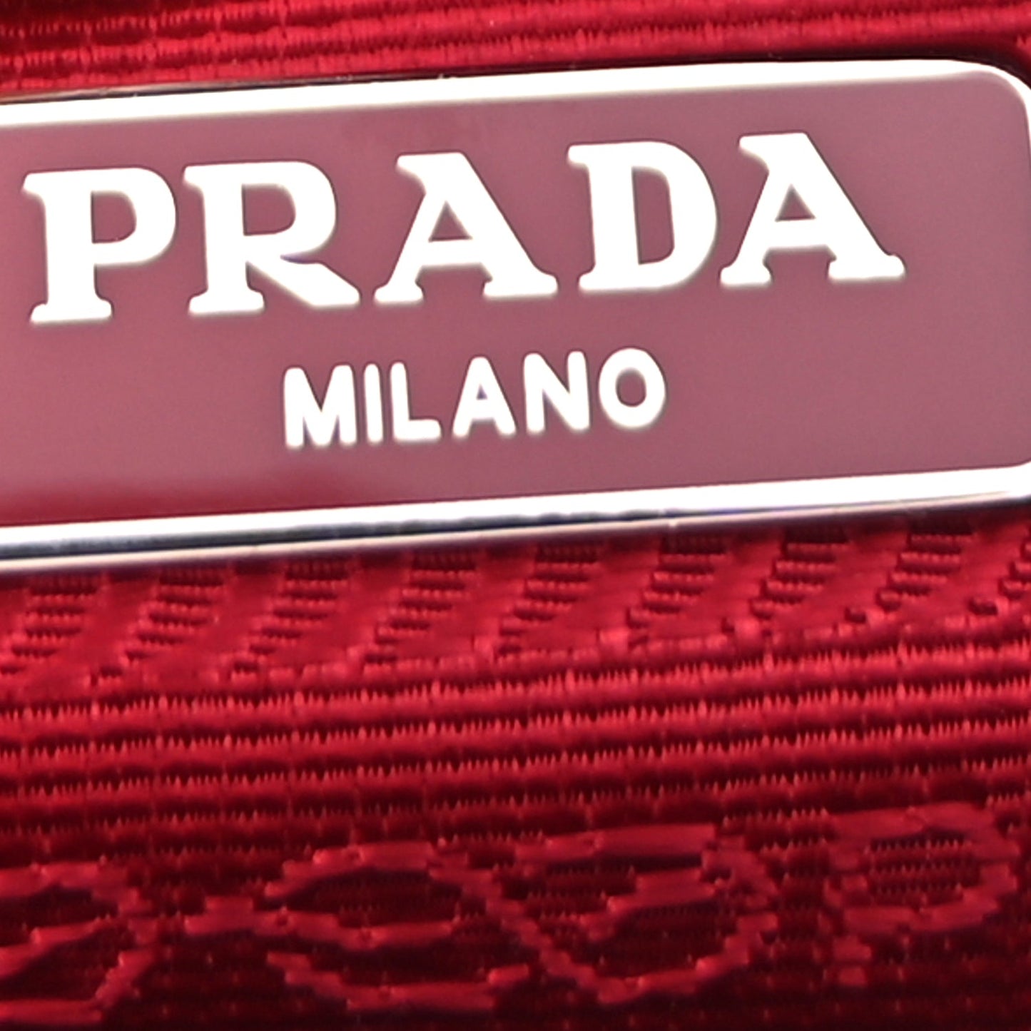 Prada Tessuto Nylon Mini Re-Edition 2000 Bag Rosso