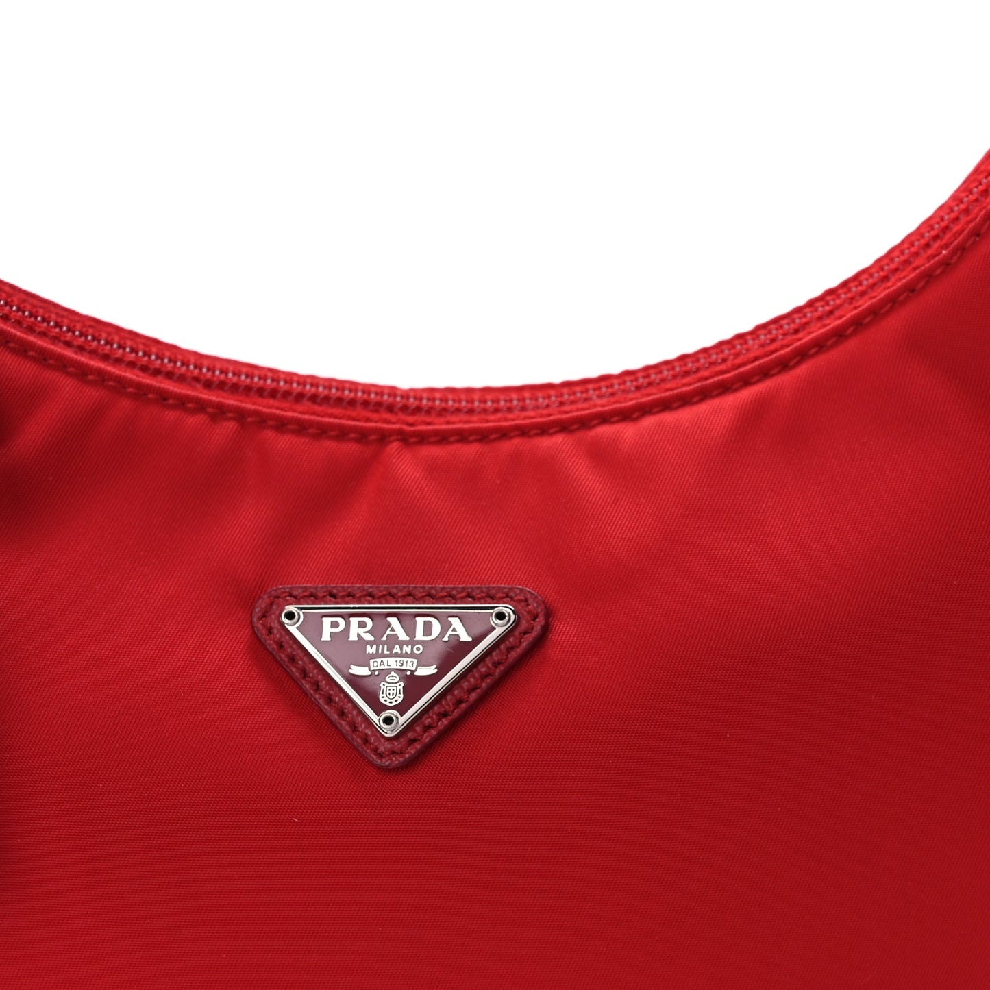 Prada Tessuto Nylon Mini Re-Edition 2000 Bag Rosso