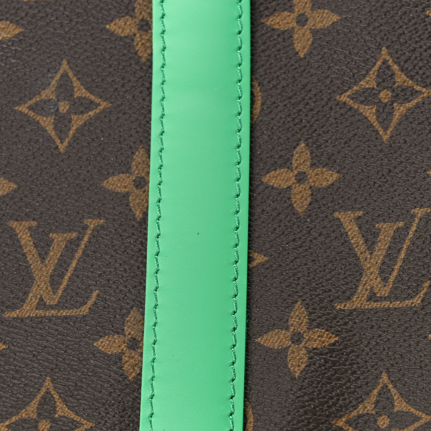 Louis Vuitton Monogram Macassar Keepall Bandouliere 50 Minty Green