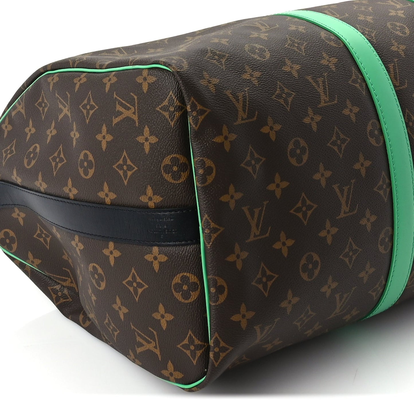 Louis Vuitton Monogram Macassar Keepall Bandouliere 50 Minty Green