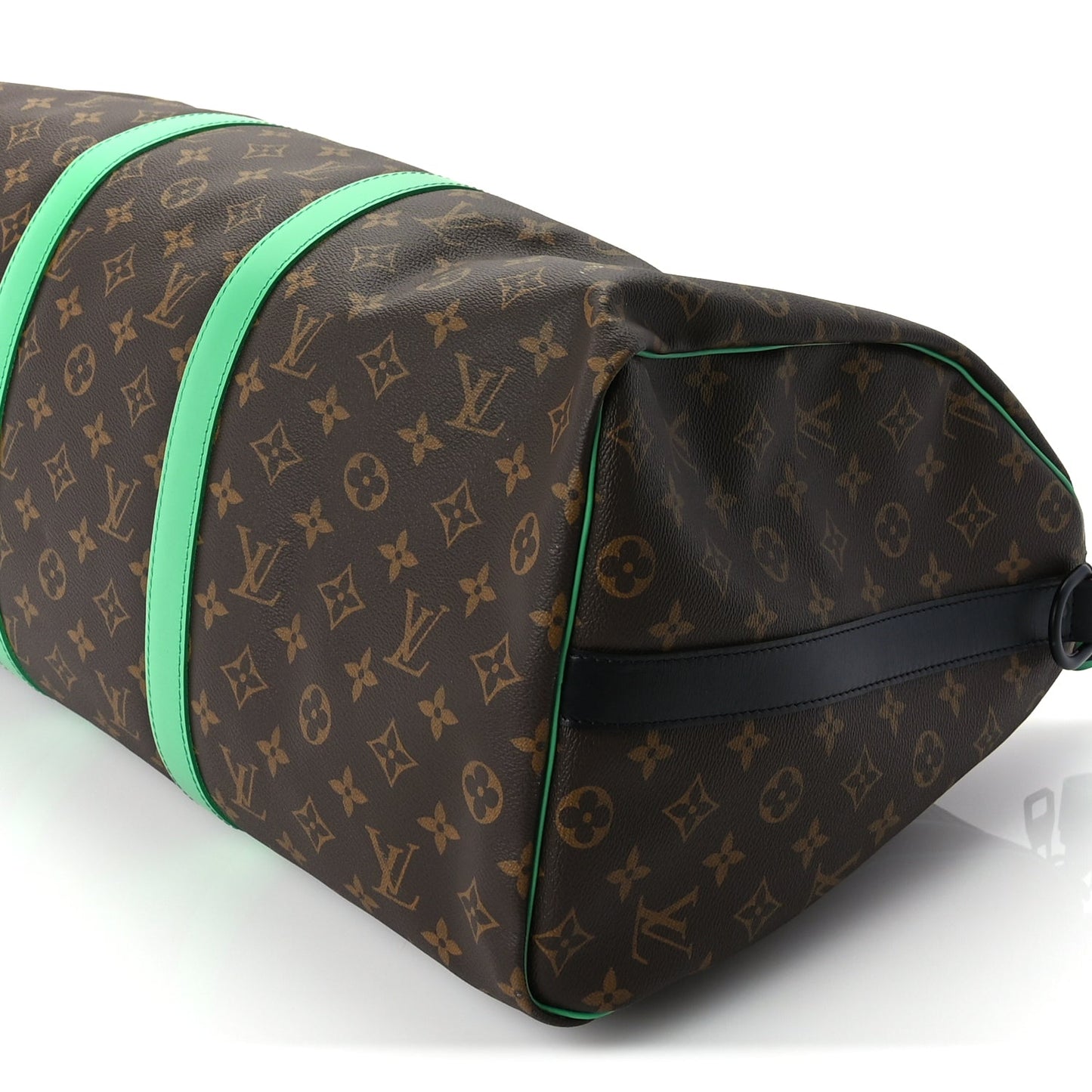 Louis Vuitton Monogram Macassar Keepall Bandouliere 50 Minty Green