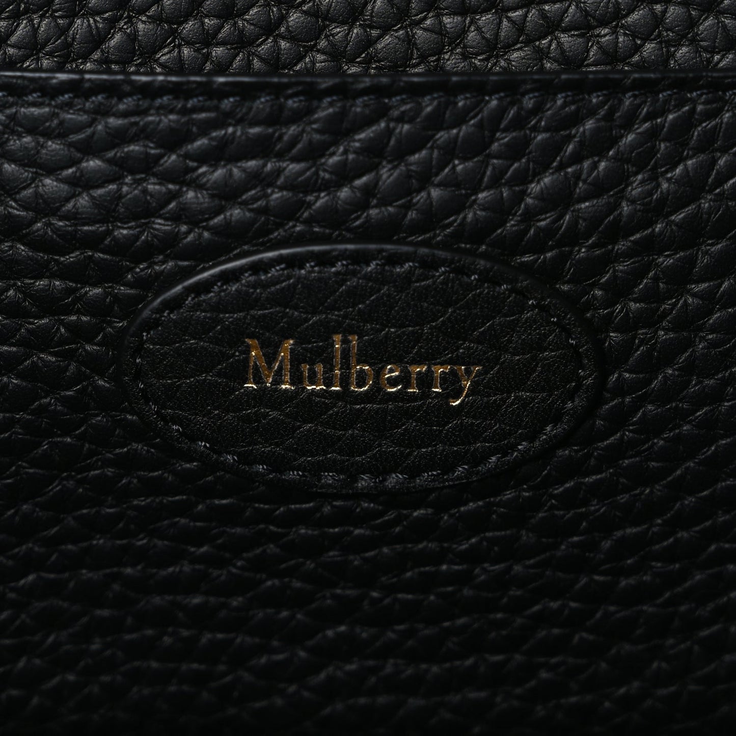 Mulberry Heavy Grain Mini Soft Bayswater  Black