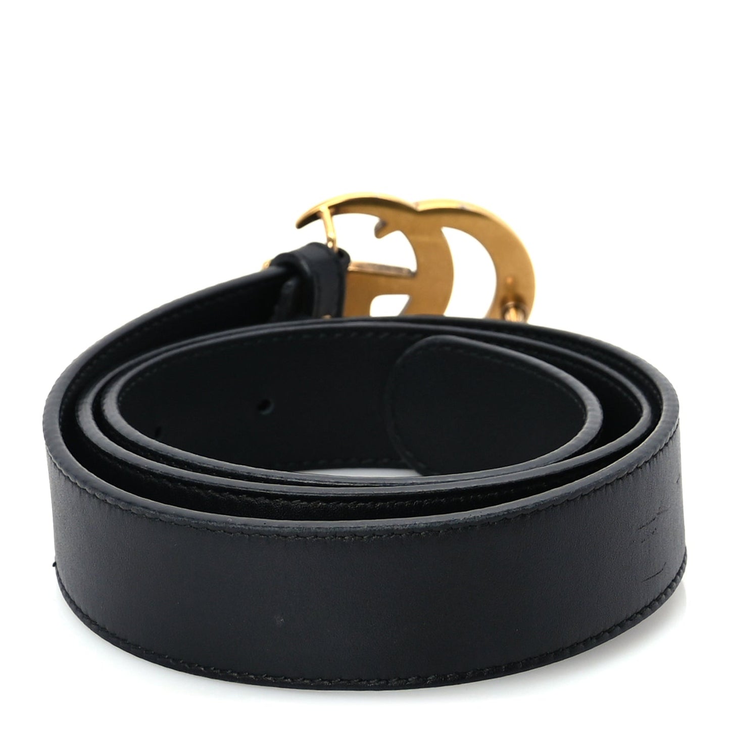 Gucci Calfskin Double G 40mm Belt 85 34  Black