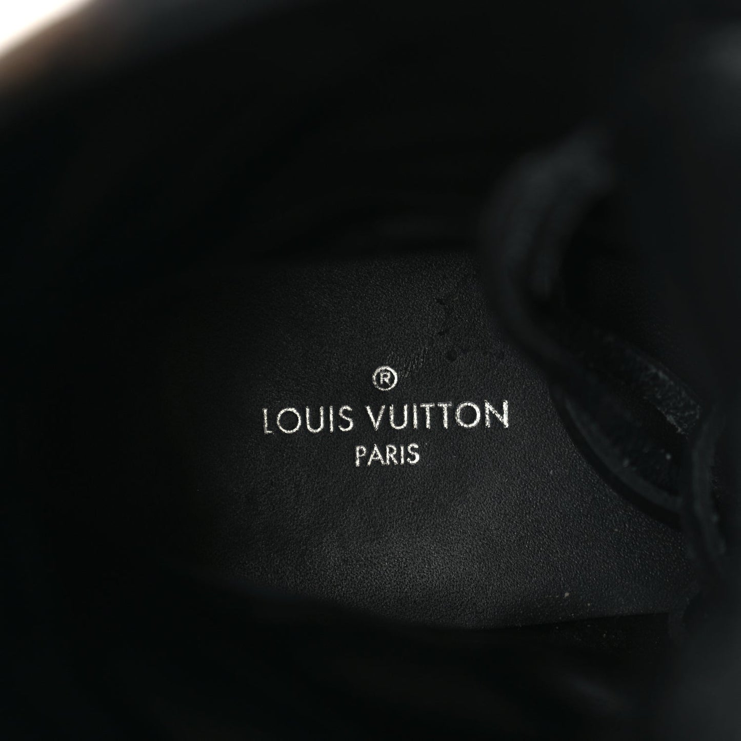 Louis Vuitton Suede Calfskin Monogram Laureate Platform Desert Boots 36.5 Black
