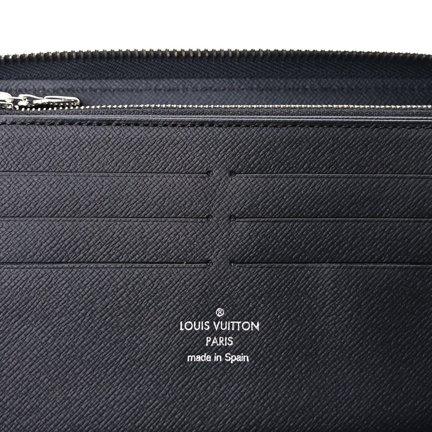 Louis Vuitton Taiga Zippy Organizer Wallet Black
