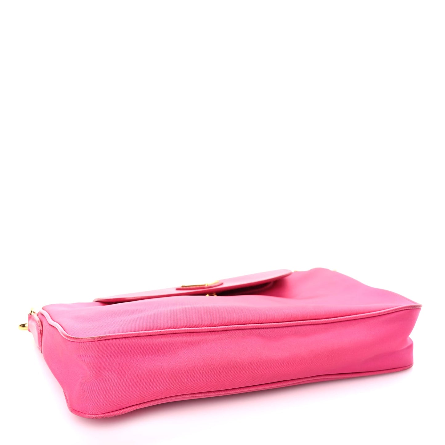 Prada Tessuto Nylon Saffiano Crossbody Bag Fuxia