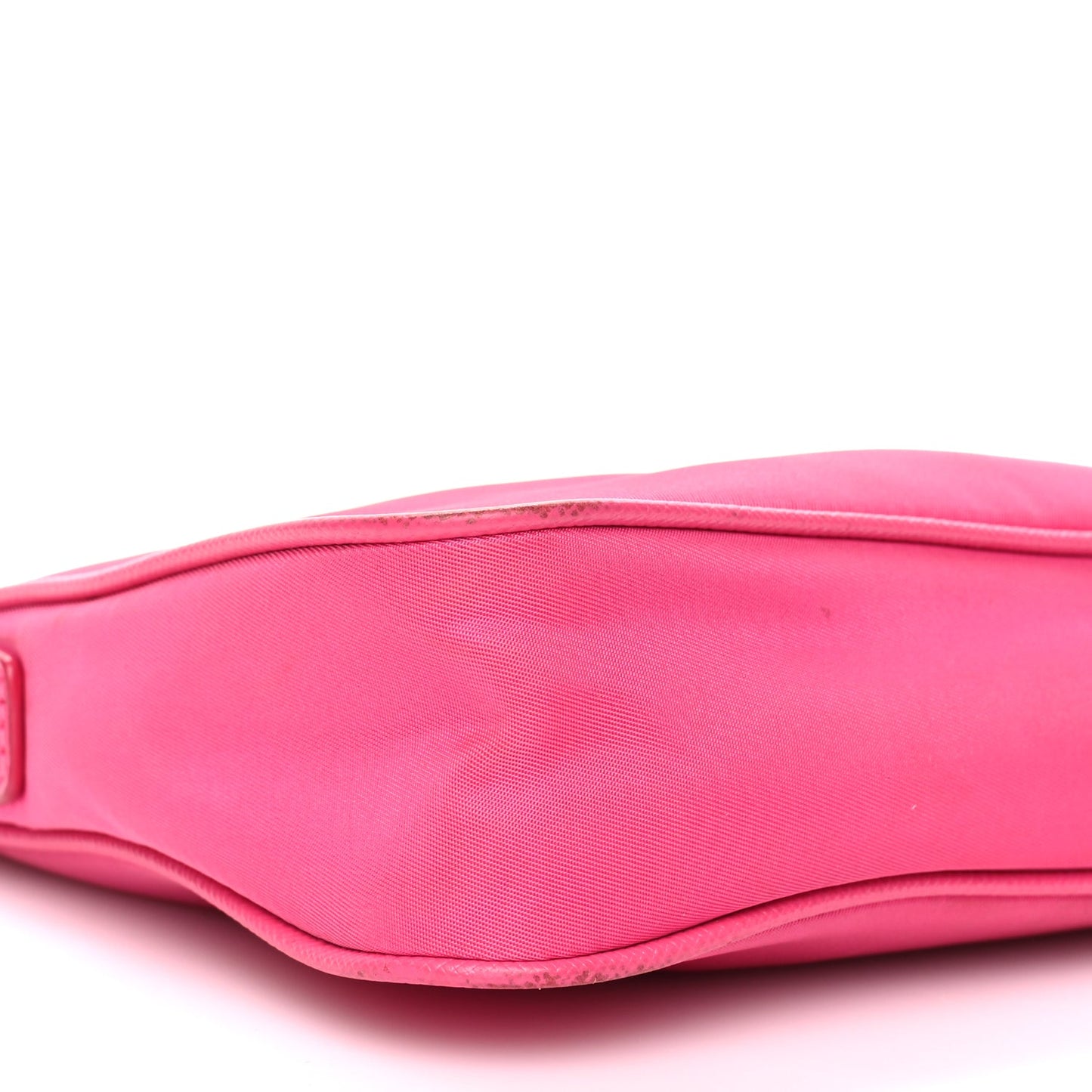 Prada Tessuto Nylon Saffiano Crossbody Bag Fuxia