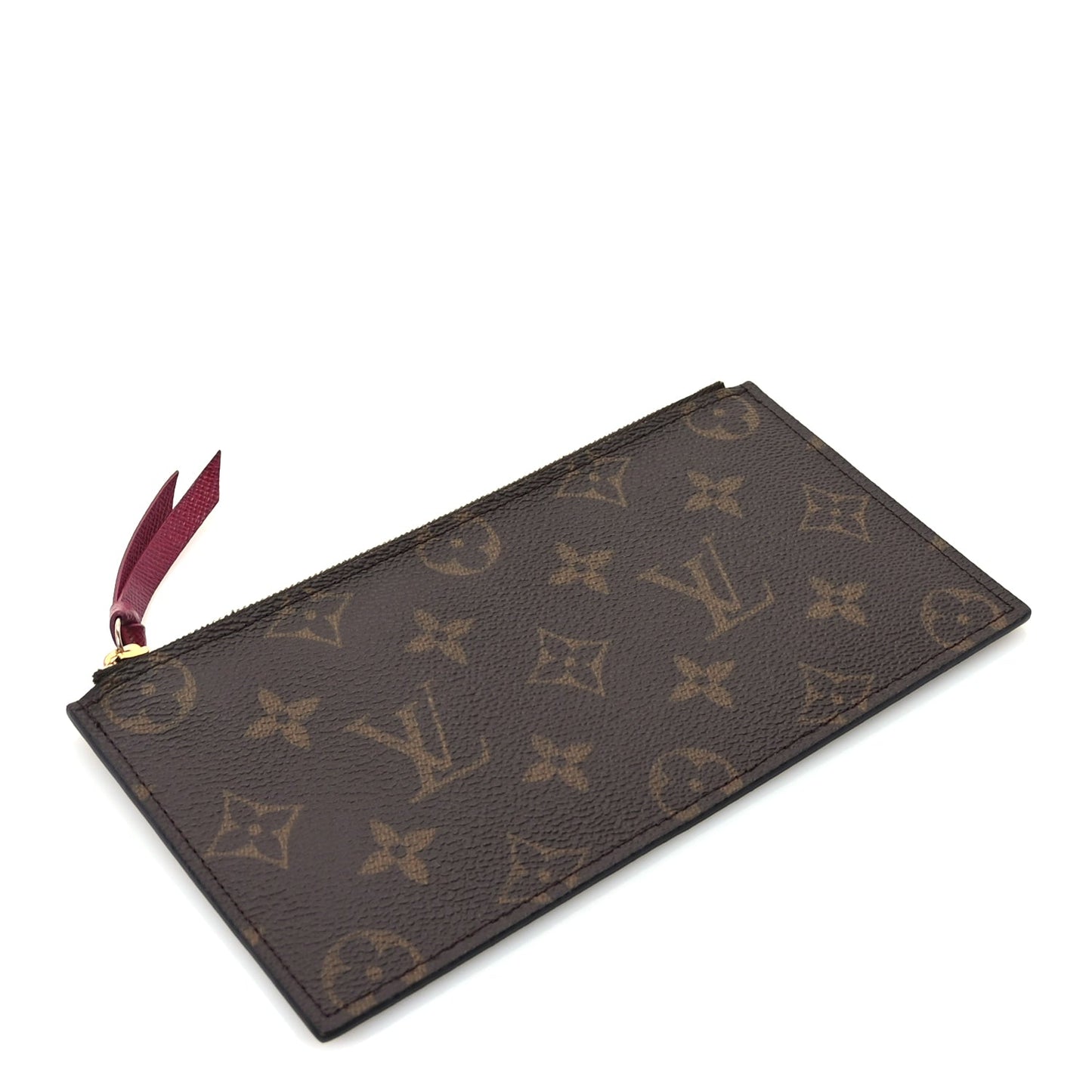 Louis Vuitton Monogram Felicie Chain Wallet Zippered Insert Fuchsia