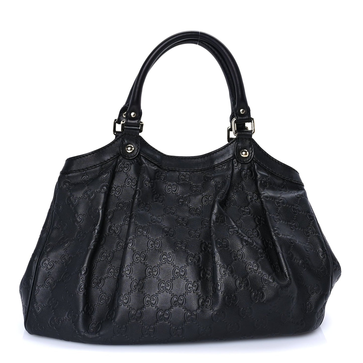 Gucci Guccissima Medium Sukey Tote Black