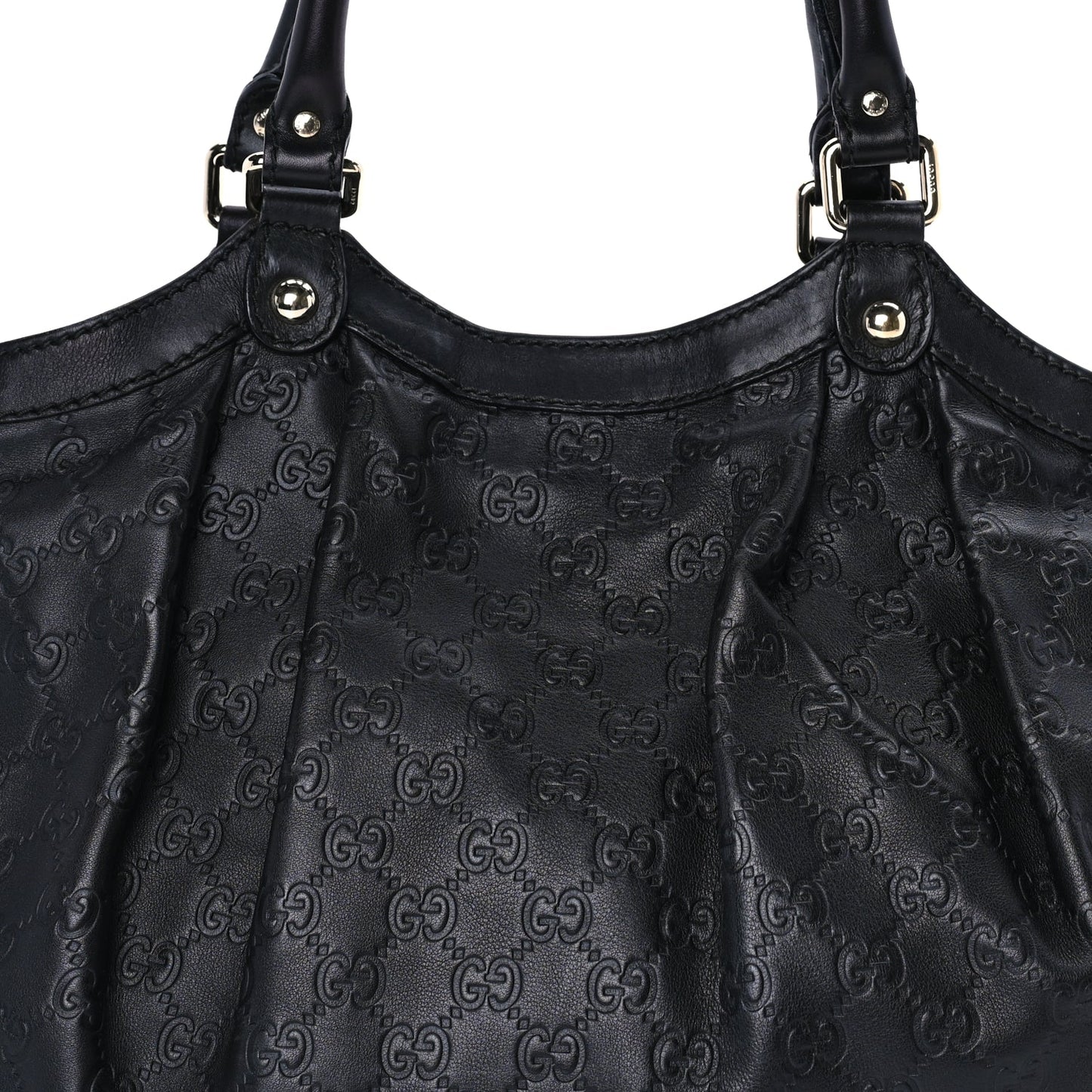 Gucci Guccissima Medium Sukey Tote Black