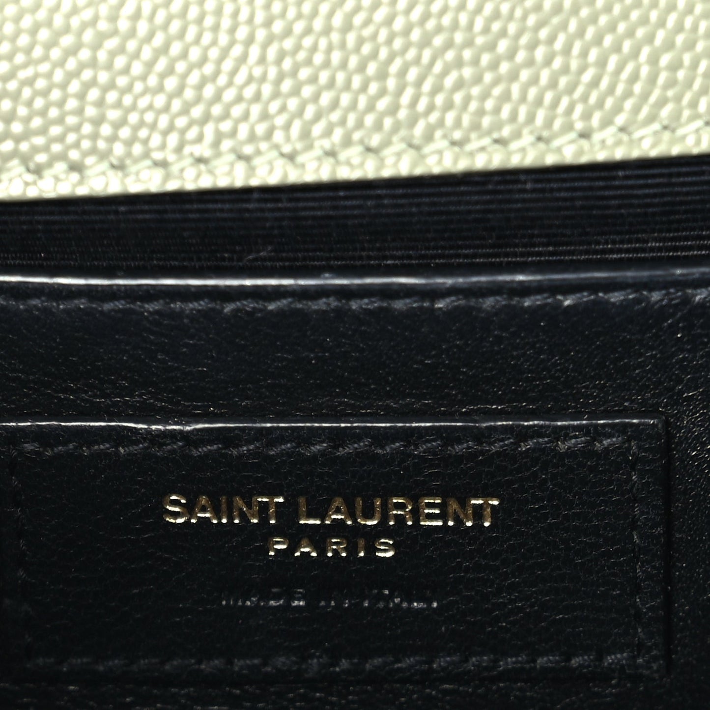 Saint Laurent Grain De Poudre Small Monogram Kate Satchel  Light Sage