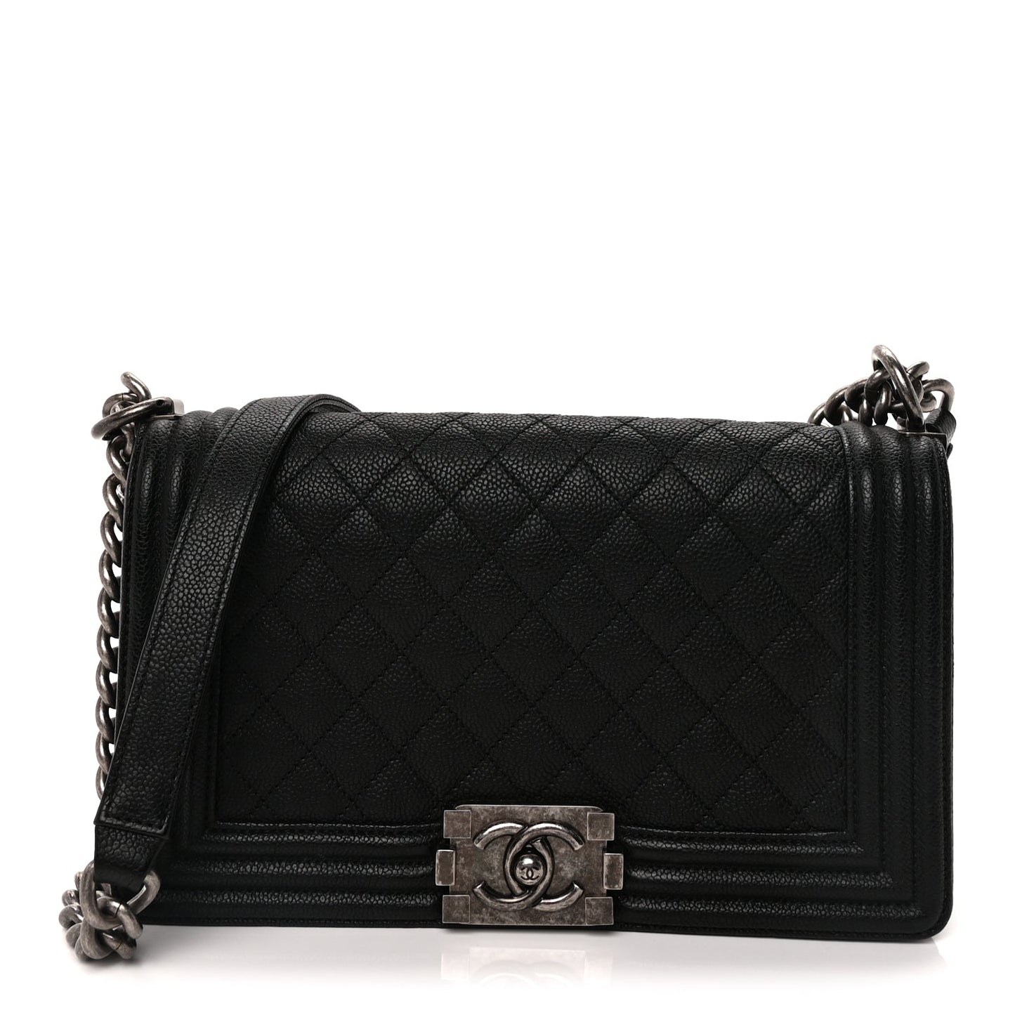 Chanel Caviar Quilted Medium Boy Flap  Black