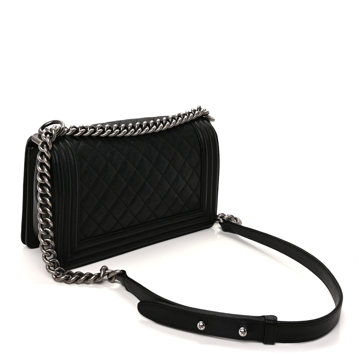 Chanel Caviar Quilted Medium Boy Flap  Black