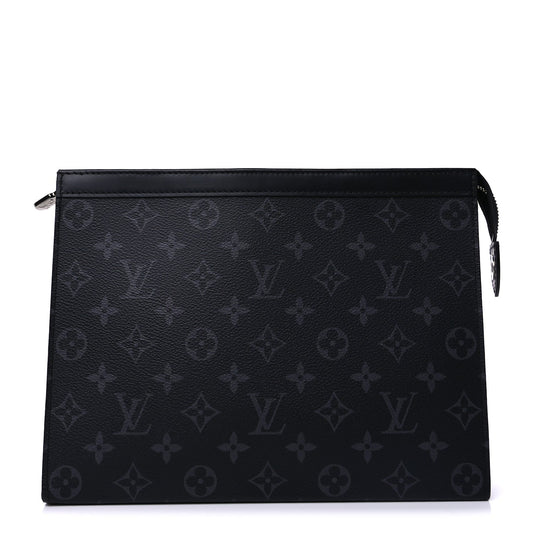 Louis Vuitton Monogram Eclipse Pochette Voyage MM Black