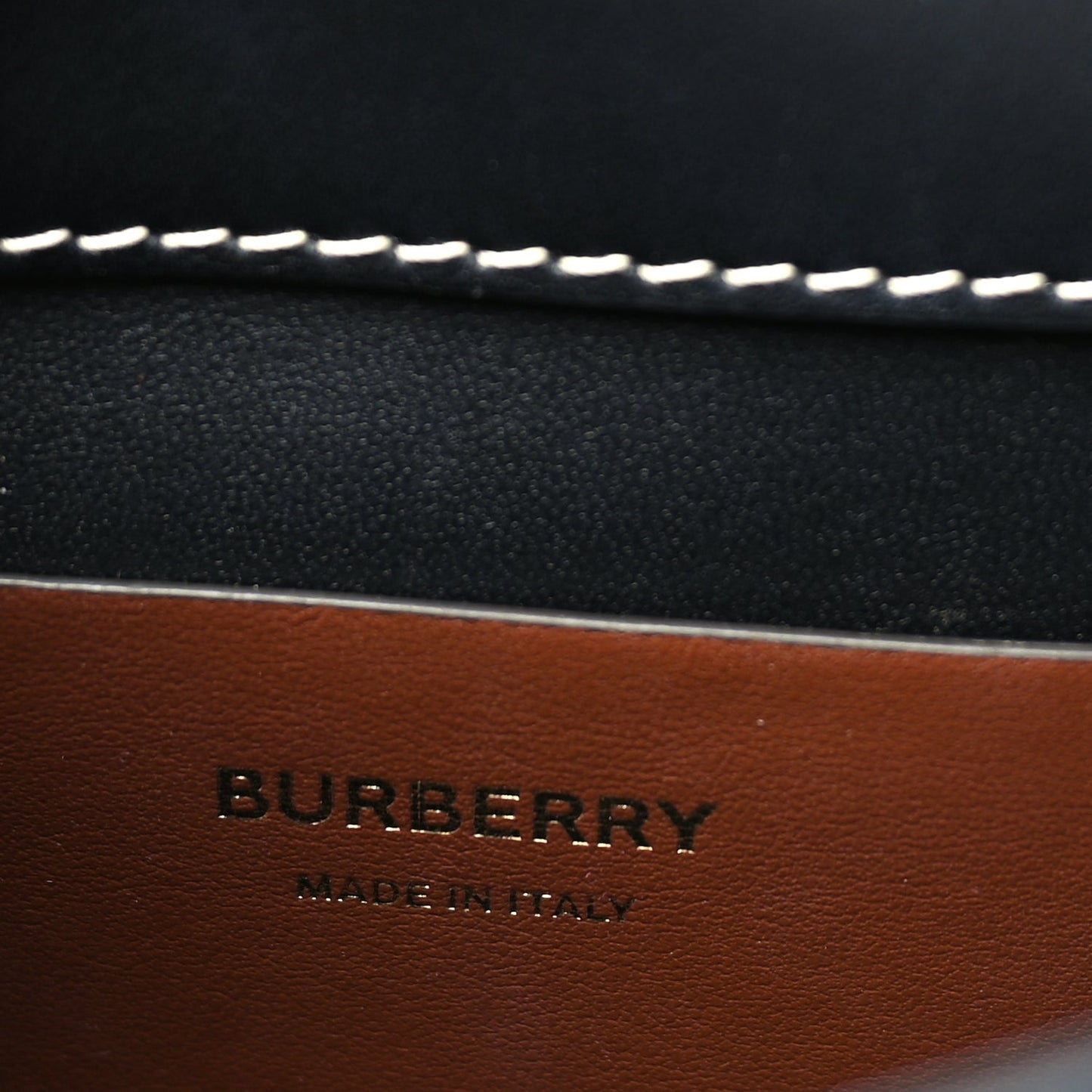 Burberry Calfskin Check Small Elizabeth Bag Brown