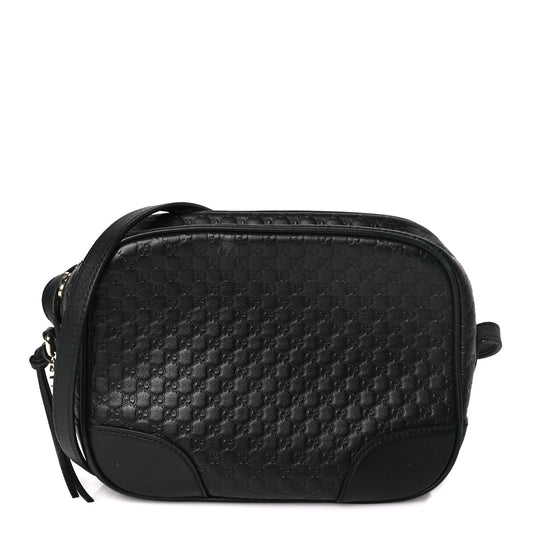 Gucci Microguccissima Mini Bree Messenger Bag Black