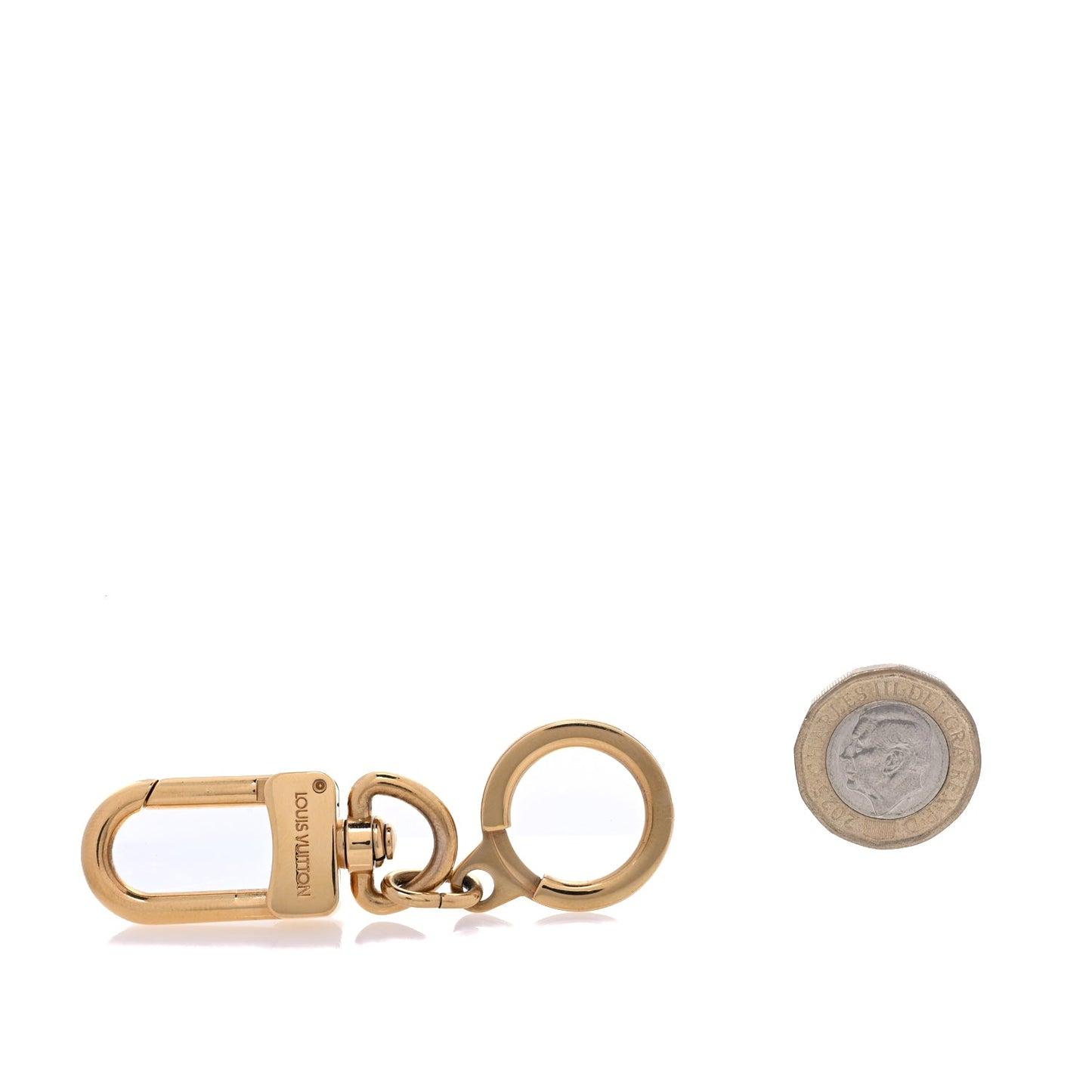 Louis Vuitton Pochette Extender Key Ring Gold