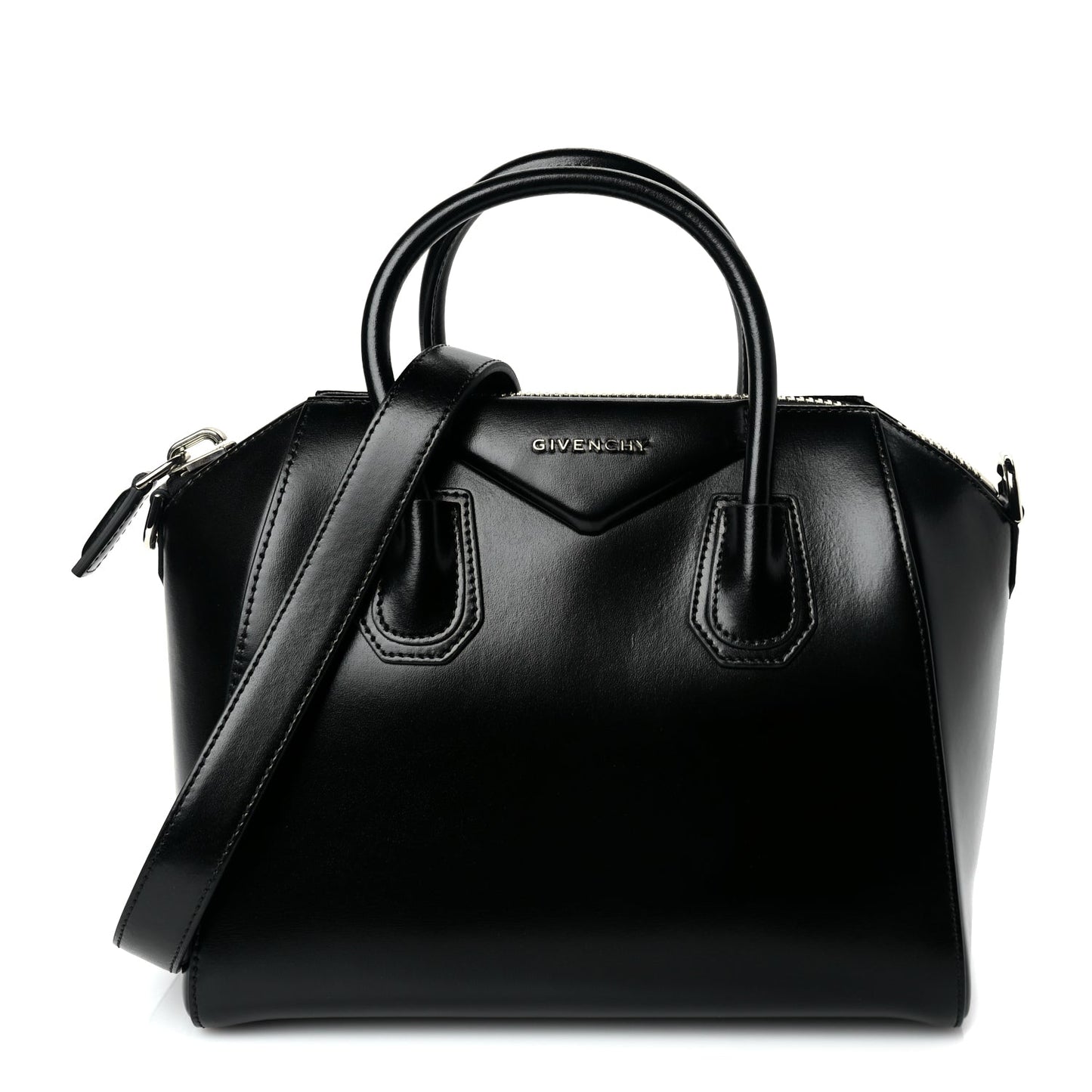 Givenchy Shiny Lord Calfskin Small Antigona Black