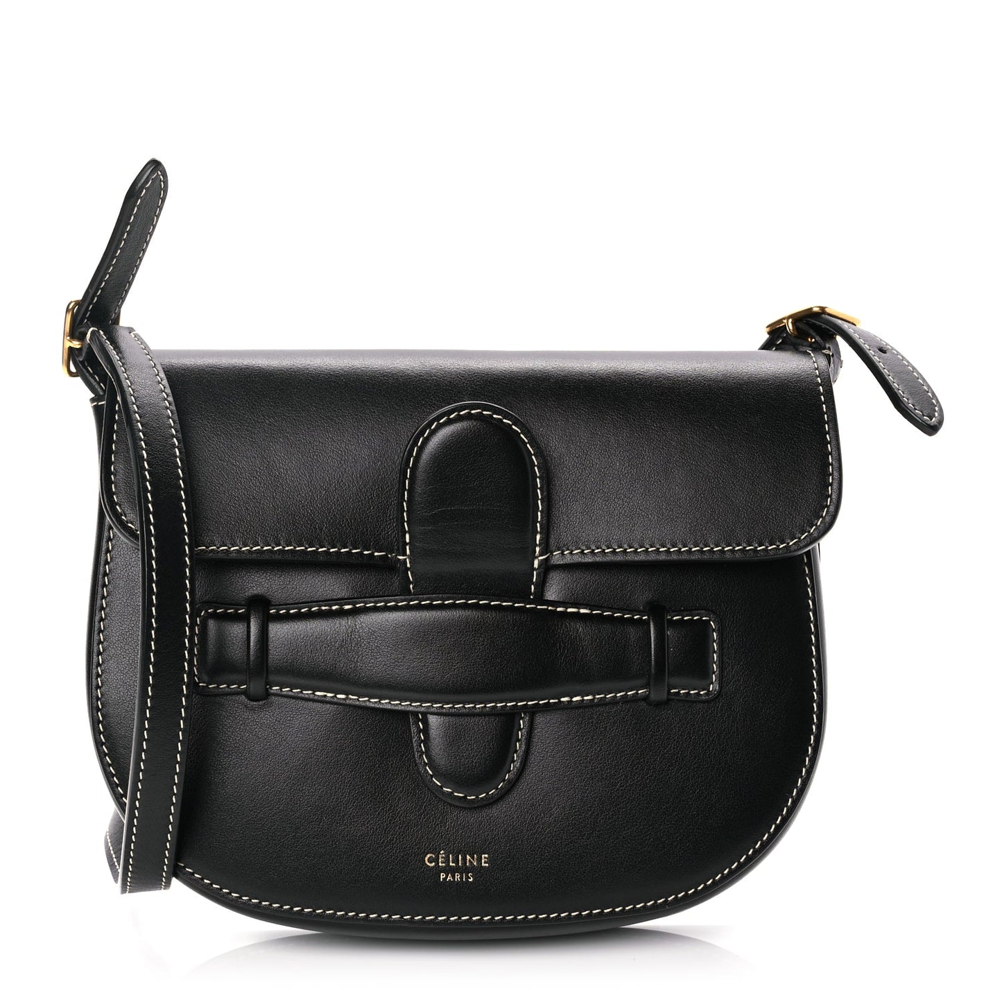 Celine  Smooth Calfskin Mini Symmetrical Bag Black