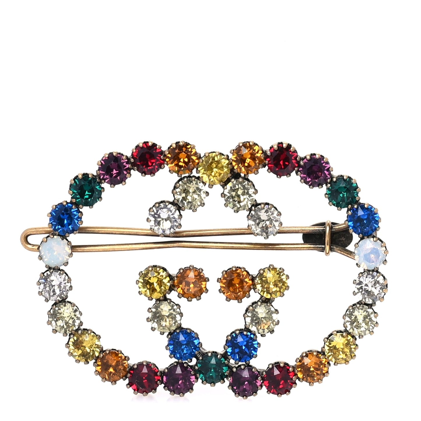Gucci Crystal Interlocking G Hair Clip Multicolor Multicolor