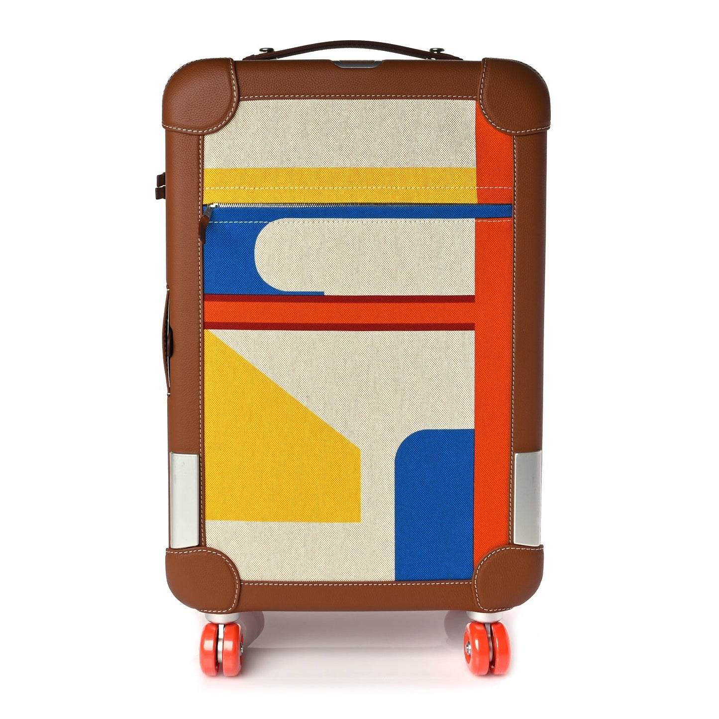 Hermes Canvas Taurillon Regate RMS Rolling Trolley Luggage Multicolor