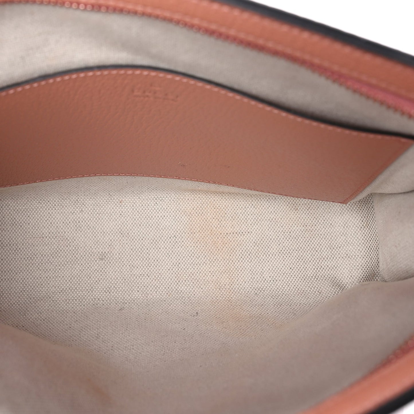Gucci Monogram Textured Dollar Calfskin Ophidia Pouch Cloche  Rose Pink
