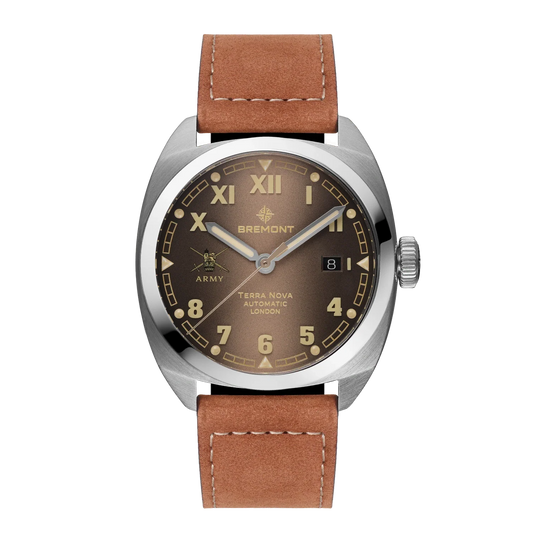 HMAF Terra Nova 40.5mm Date Leather Strap