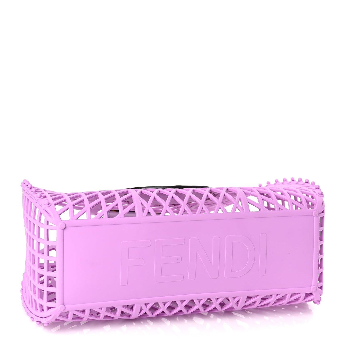 Fendi Recycled Plastic Vitello Liberty Matte Medium Fendi Basket Violetta