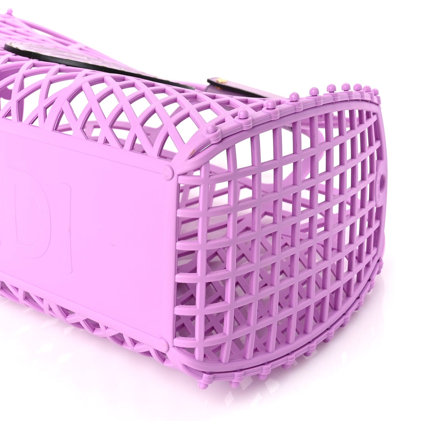 Fendi Recycled Plastic Vitello Liberty Matte Medium Fendi Basket Violetta