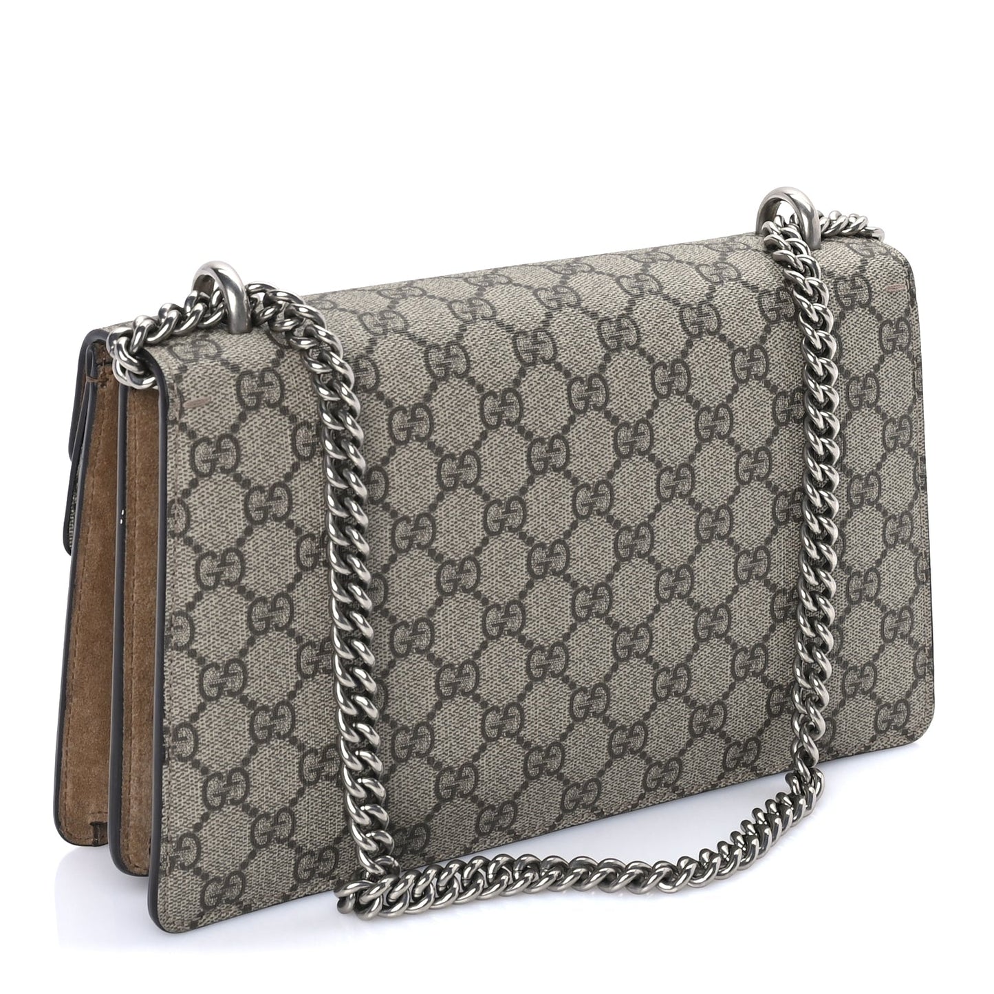 Gucci GG Supreme Monogram Small Dionysus Shoulder Bag  Taupe
