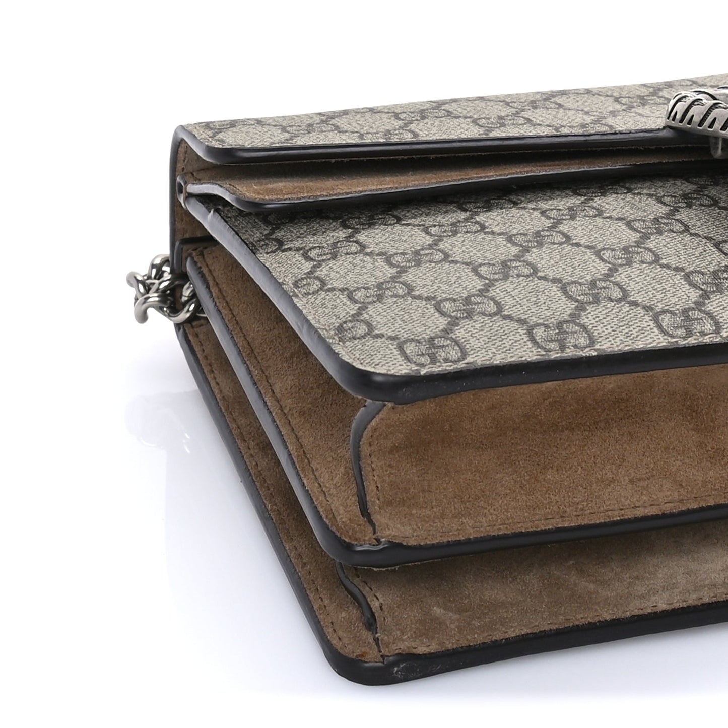Gucci GG Supreme Monogram Small Dionysus Shoulder Bag  Taupe